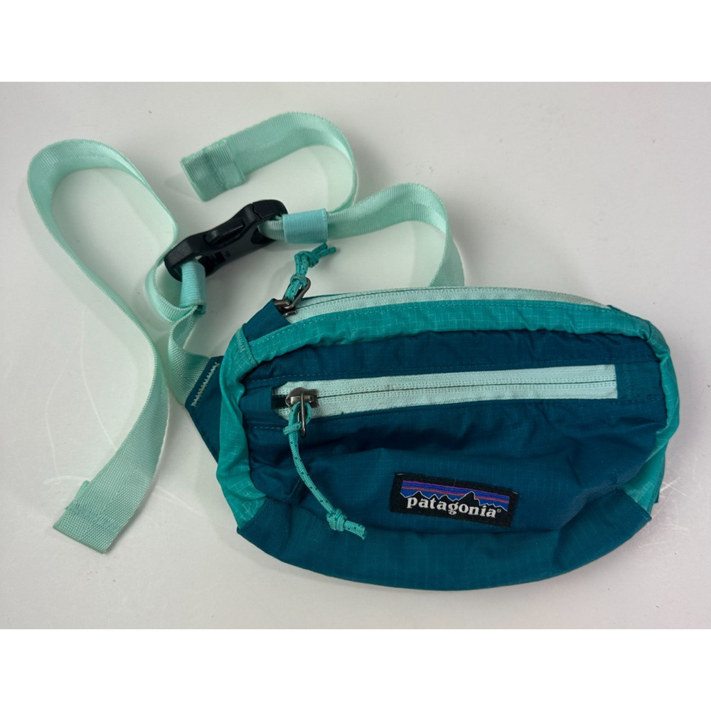 Patagonia Ultralight Black Hole Mini Waist Teal Blue Belt Bag Fanny Pack One Sz - Picture 8 of 8